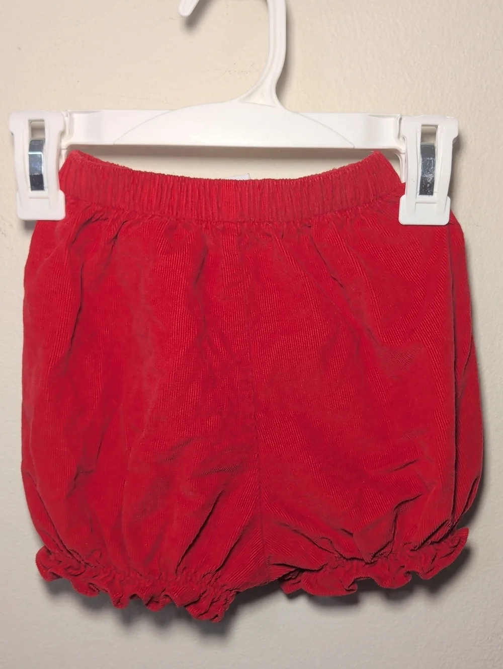 Shrimp & Grits Kids 100% Cotton Set White Button Down Red Corduroy Shorts 2T
